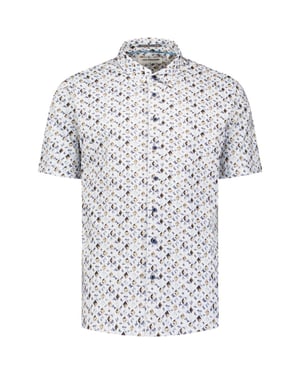 No Excess Shirt short sleeve jersey allover p blue