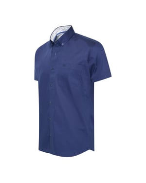 Cappuccino Italia Overhemden Toscana Stretch Blauw