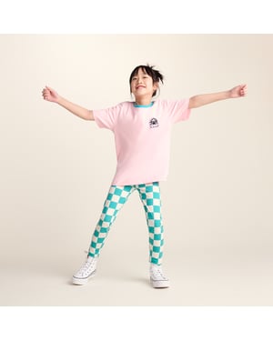 Harri Kids Shaun the Sheep Legging - Spearmint Woolly Checkerboard