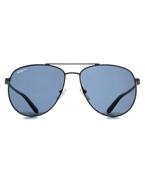Salvatore Ferragamo SF157S 015 donker gunmetal blauw zonnebril