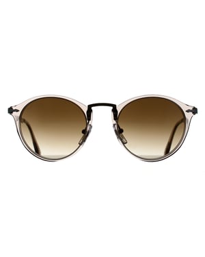 Persol PO3166S 124051 transparant bruin grijs helder bruin gradiënt zonnebril
