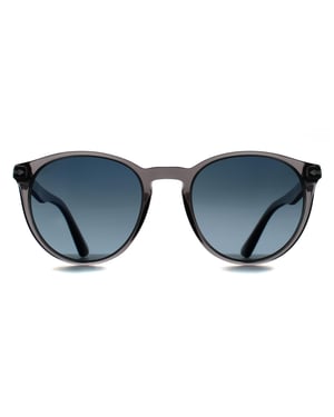 Persol Round Mens Transparent Grey Light Blue Gradient Dark Blue Polarized PO3152S