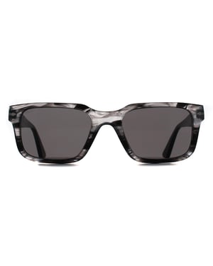 Persol Rectangle Mens Striped Black & Grey Dark Grey PO3272S