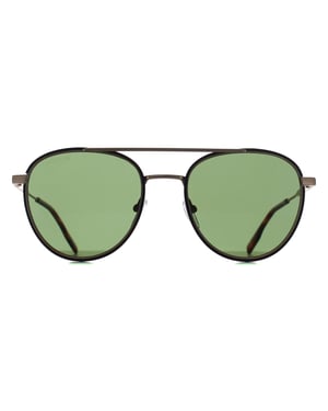 Lacoste L258S 771 glanzend goud groene zonnebril