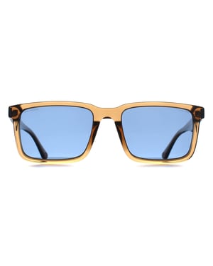 Police SPLP21E Origins Lite 30 805P glanzend transparant lichtbruin blauw gepolariseerde zonnebril