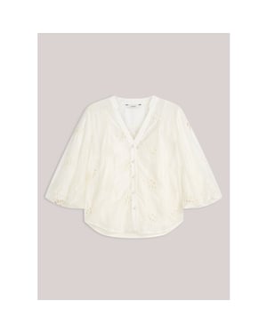 Summum blouse rom 2s3472-12473 122 ivory