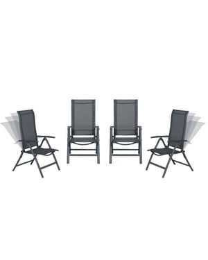 Garden Impressions Limone tuinstoelen set van 4 verstelbaar
