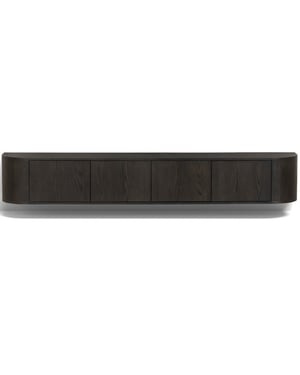 Livingfurn tv-meubel novero espresso zwevend 35x220x33cm