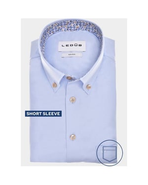 Ledûb Business hemd korte mouw le24313 mfn0 0143301/130-140-000