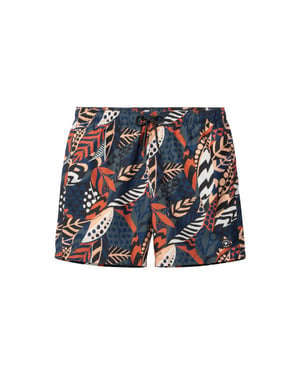 Shiwi Heren zwemshort mike 7" bladeren print multicolor