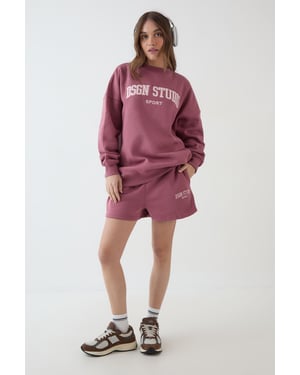 DSGN Studio Applique Sweat Short