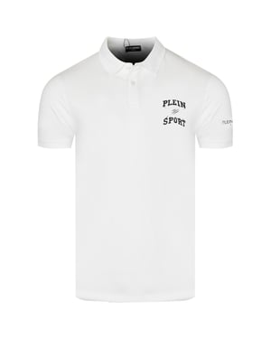 Plein Sport Poloshirt Met Klein Logo, Wit