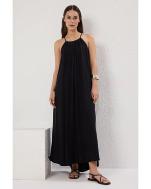 Dames maxi-jurk met rechte pasvorm, casual/dagelijks en ontspannen model