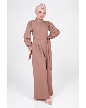 Parel Detailed Jumpsuit-jurk Nerts
