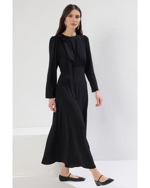 Damesjurk, recht model, lang model, casual/dagelijks, aansluitend model met hijab
