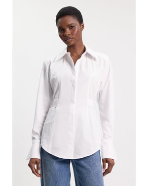 Woven Fitted Buttoned Shirt