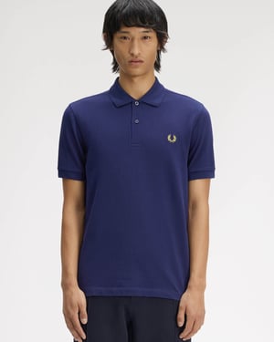 Signature Polo Shirt in Dark Blue