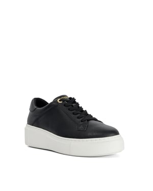 Dune Ladies Evienne - Leather Lace-Up Chunky Trainers
