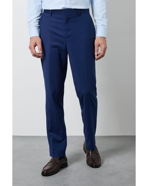 French Navy Tailored Fit Essential Suit Trousers