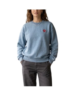 Carhartt WIP Womens INGO Sweatshirt Drop shoulders Heart Patch