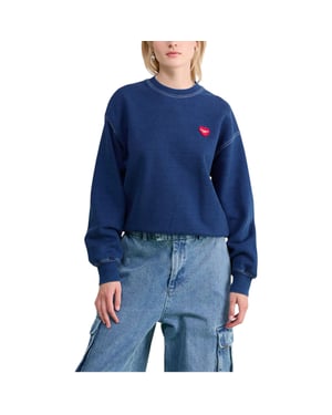 Carhartt WIP Womens INGO Sweatshirt Drop shoulders Heart Patch