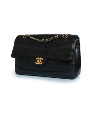Chanel, klassieke flaptas in zwart