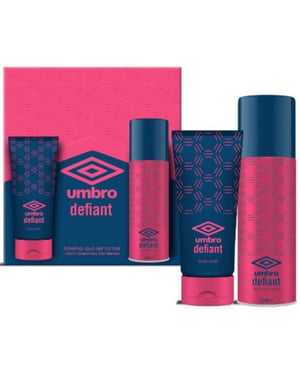 Umbro Defiant For Her Gift Set 150ml Body Spray + 150ml Body Wash