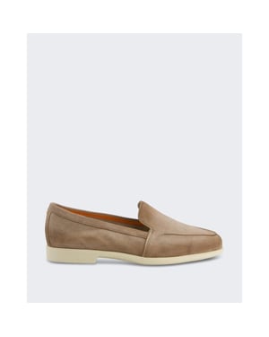 Santoni Dames malibu loafer brown