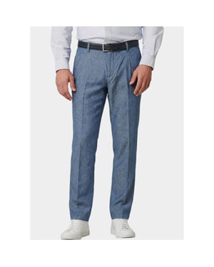 Bos Bright Blue Linnen broek summer pant 5510.426/24d