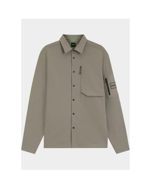 Boss Green Casual hemd lange mouw st globe hexa l 10261704 01 50559582/334