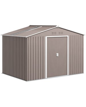 4goodz Tuinschuur metaal met bodemframe 277x195x192 cm -