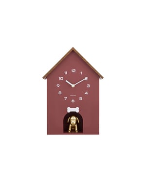 Karlsson wall clock dog house - Øcm