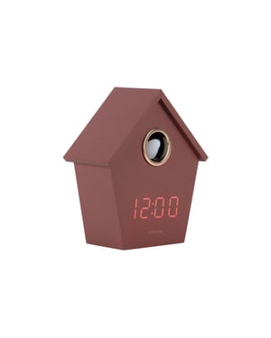 Karlsson wekker riqueza cuckoo led - 6,8x13x15,3 cm