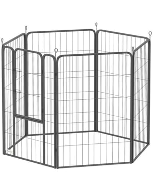 4goodz Heavy duty puppyren 6 panelen 100 cm hoog