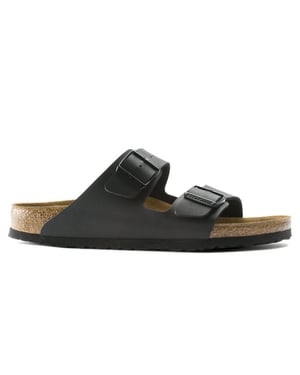 Birkenstock Arizona zwart smal voetbed heren slipper