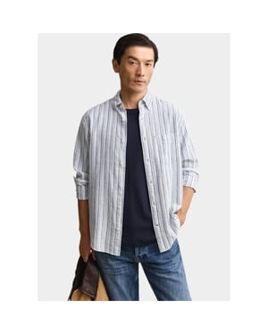 Gant Overhemd heren gestreept overoverhemd van li 3260081/442
