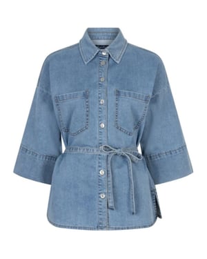 Red Button Mia denim long jacket