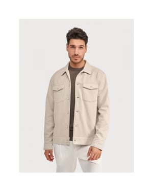 Blue Industry Milano jacket stone overshirt