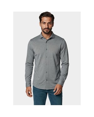 Innocente Overhemd heren van jersey met cutaway boord 3505/indigo