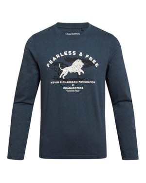 Craghoppers Kinder/Kids Cruz Lion Nosilife T-shirt met lange mouwen (Blauwe steen)