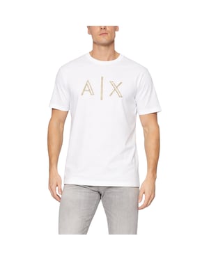 Armani Exchange Mens T-Shirts Milano A|X Print Casual Cotton Tee Summer Top