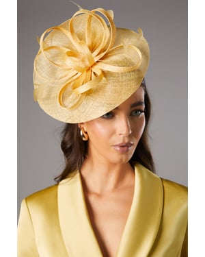 Loop And Feather Upturn Disc Fascinator