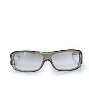 Gucci, Oliver grön vintage sköldsolglasögon