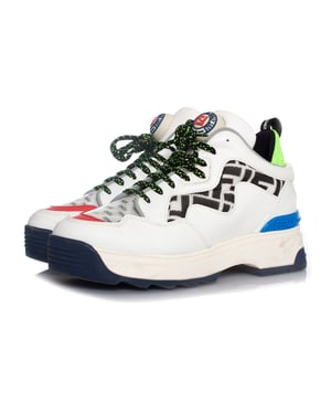Fendi, Witte leren T REX sneakers