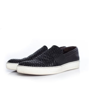 Lanvin, Instapsneaker van geweven leer
