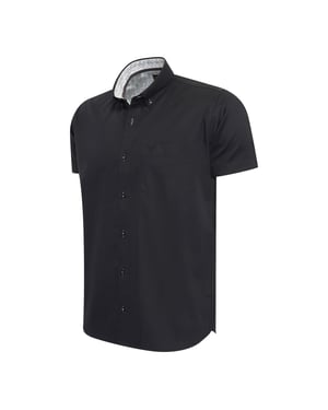 Cappuccino Italia Overhemden Toscana Stretch Zwart