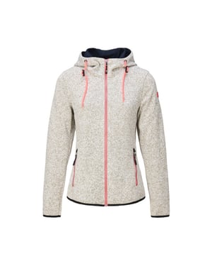 Nordberg elise fleece fleece sweater met rits dames -