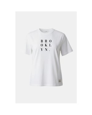 Penn & Ink Bailey 01-55 penn and ink t-shirt print white navy