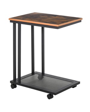 4goodz Verrijdbare bijzettafel voor bank bedtafel op wielen