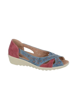 Boulevard Oriana Womens Peep Toe Sandals (Wide Fit)